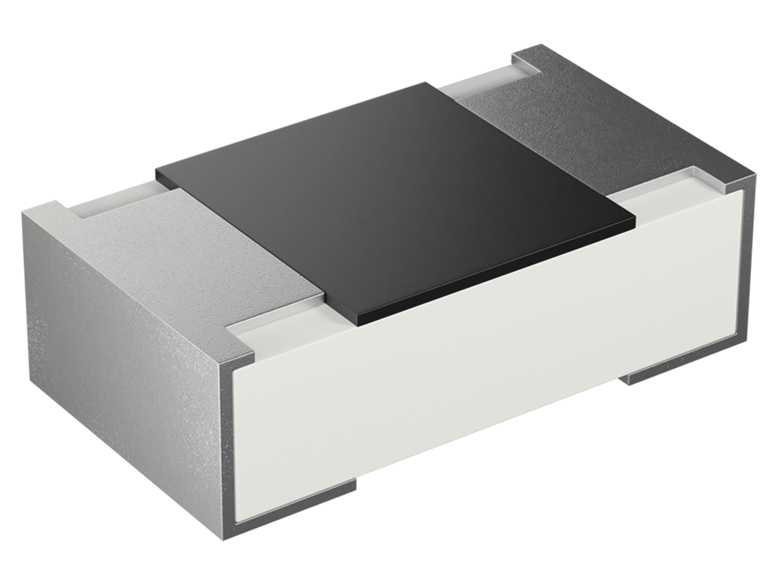 Thick film resistor with a resistance of 100 Ω.